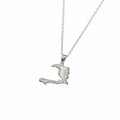 Pendant Necklace - Map of Haiti Stainless Steel