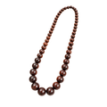 Long Wooden Bead Necklace